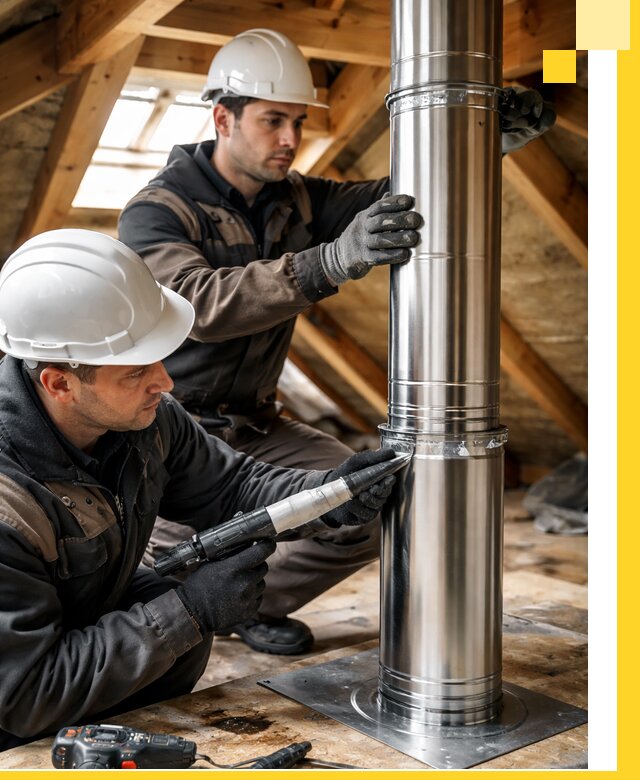 Монтаж дымоходов для каминов в Ростове-на-Доне с гарантией качества