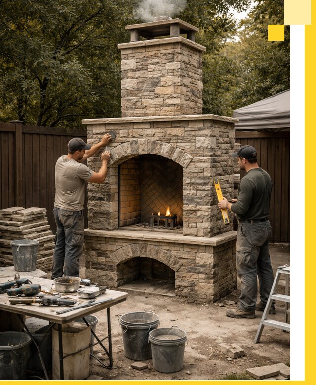 Проектирование и установка уличных каминов в Ростове-на-Доне