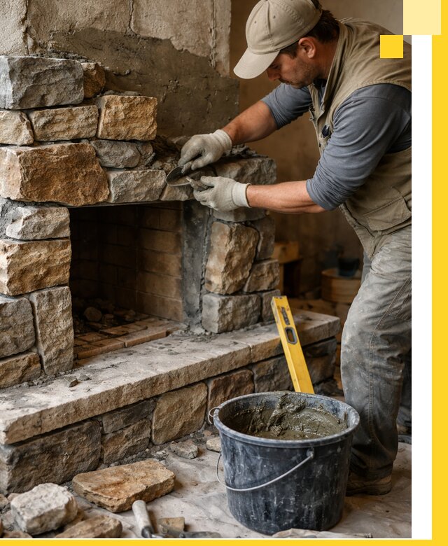 Изготовление и установка каменных каминов под ключ в Ростове-на-Доне