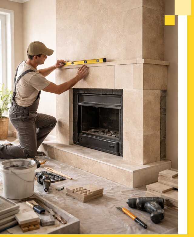 Установка и монтаж каминов в частном доме под ключ в Ростове-на-Доне