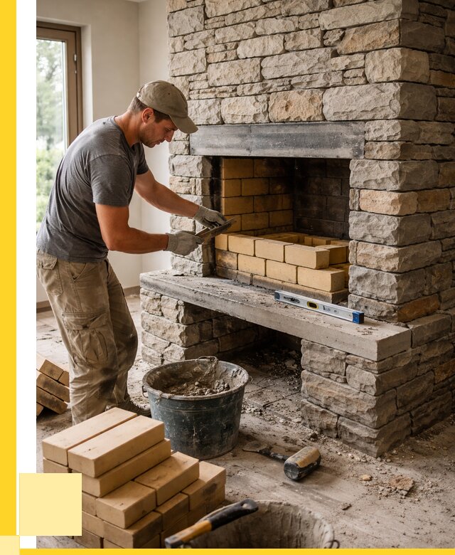 Кладка каминов и камина в Ростове-на-Доне от 26073 р. ЭриданРст