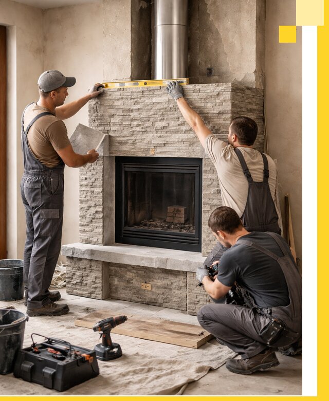 Профессиональный монтаж каминов под ключ в Ростове-на-Доне для дома