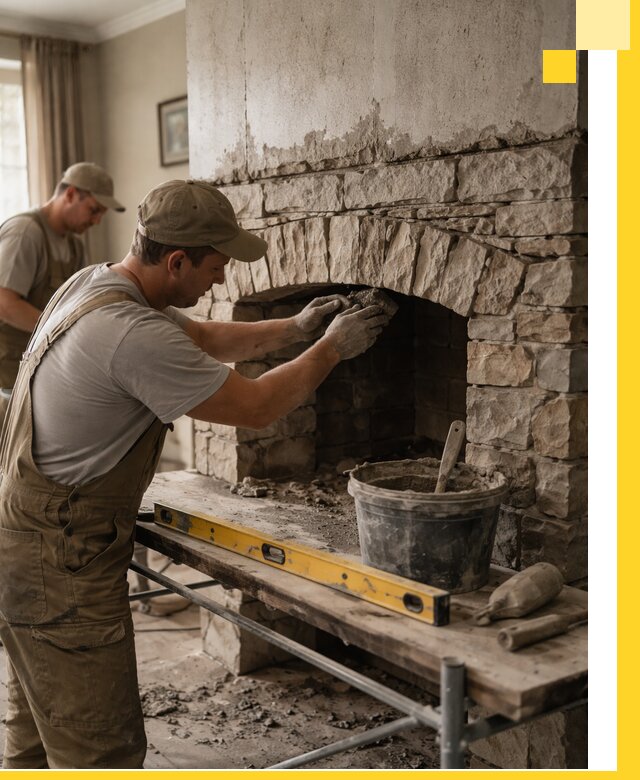 Изготовление каминов под ключ в Ростове-на-Доне, монтаж и отделка