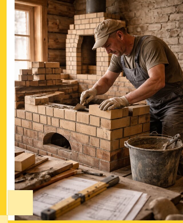 Кладка печей из кирпича в Ростове-на-Доне цены от 31287 р. - ЭриданРст