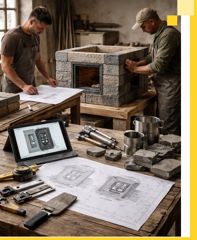 Разработка проектов печей с согласованием и монтажом в Ростове-на-Доне