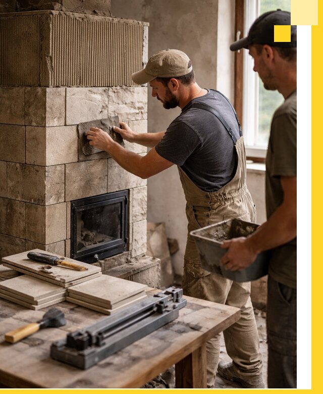 Профессиональная облицовка печей в Ростове-на-Доне: керамика и камень