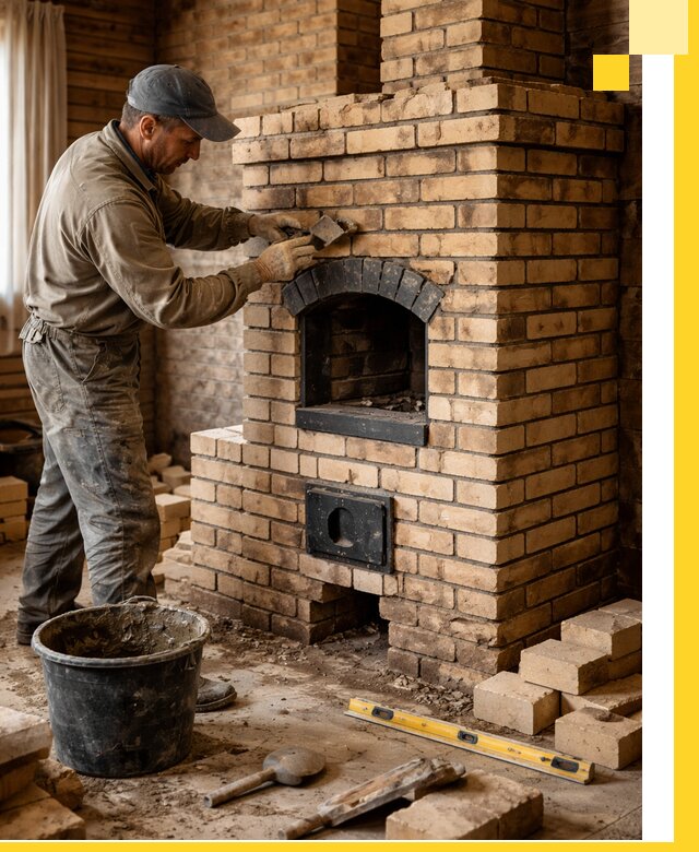 Кирпичные печи под ключ в Ростове-на-Доне: проектирование и кладка