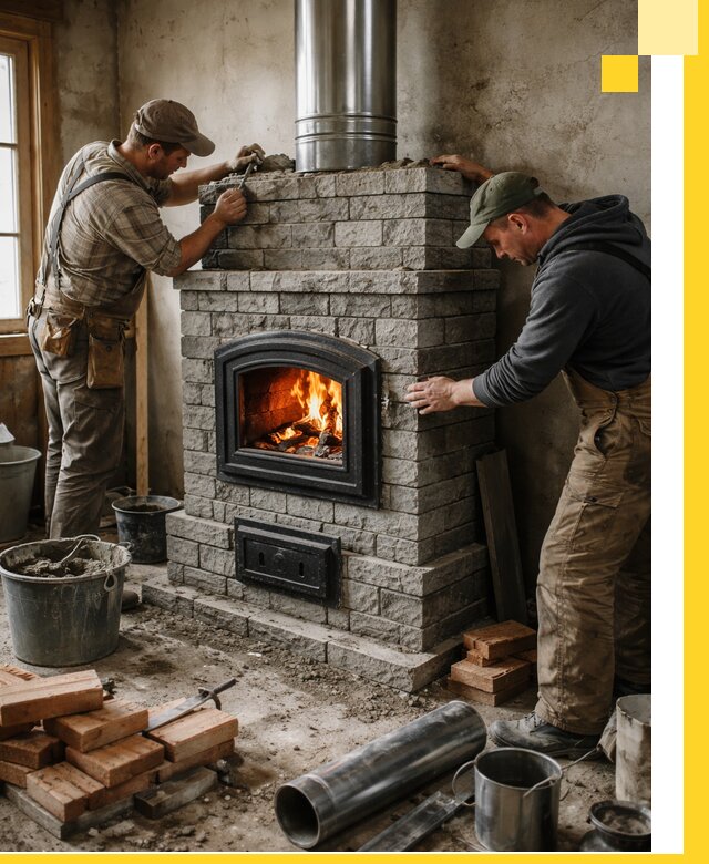 Производство, поставка и монтаж дровяных печей в Ростове-на-Доне