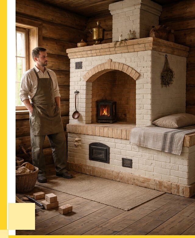 Русские печи с лежанкой под ключ в Ростове-на-Доне от 156435 р. ЭриданРст