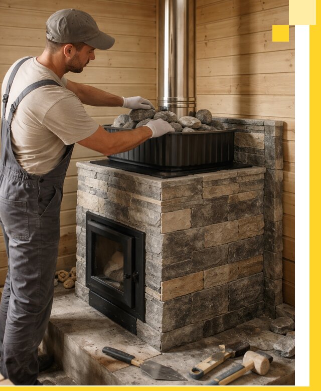 Печи для парной в Ростове-на-Доне, производство, монтаж и обслуживание