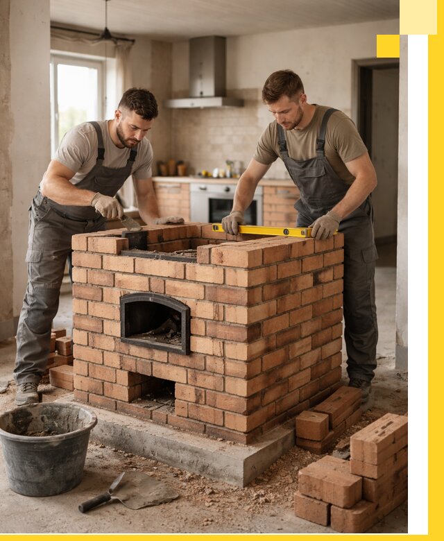 Установка и монтаж печей в частном доме в Ростове-на-Доне под ключ