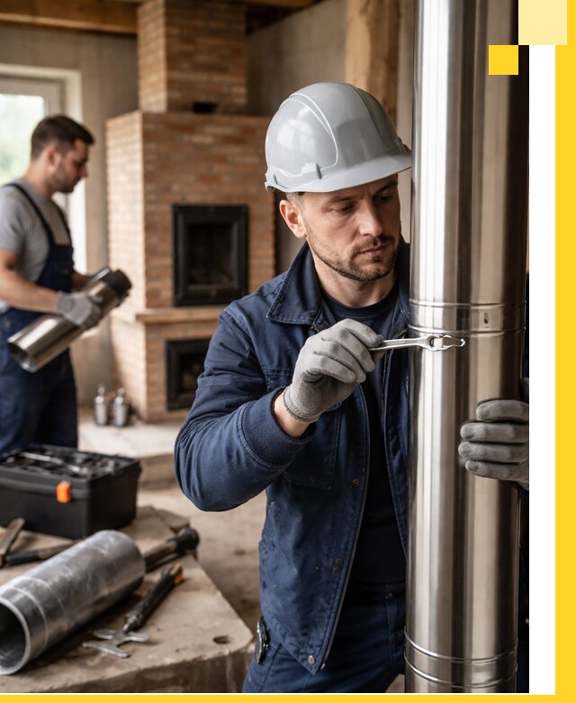 Профессиональный монтаж дымоходов для печей в Ростове-на-Доне