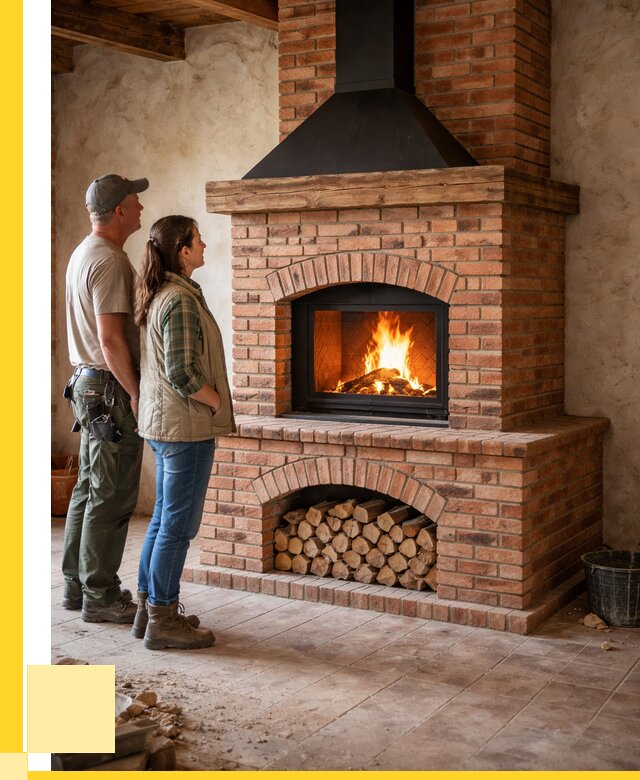 Печи камины из кирпича в Ростове-на-Доне от 125148 р. | ЭриданРст