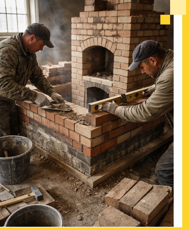 Изготовление и монтаж печей и каминов из кирпича в Ростове-на-Доне