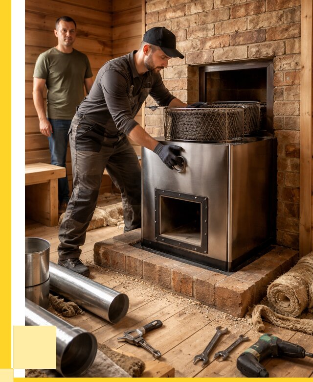 Монтаж банных печей под ключ в Ростове-на-Доне от 18772 р., ЭриданРст