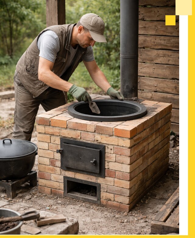 Изготовление и установка печей для казана в Ростове-на-Доне под ключ