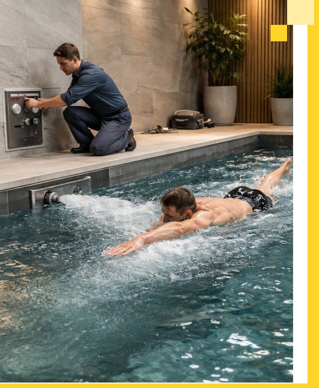 Проектирование и монтаж бассейнов с противотоком в Ростове-на-Доне