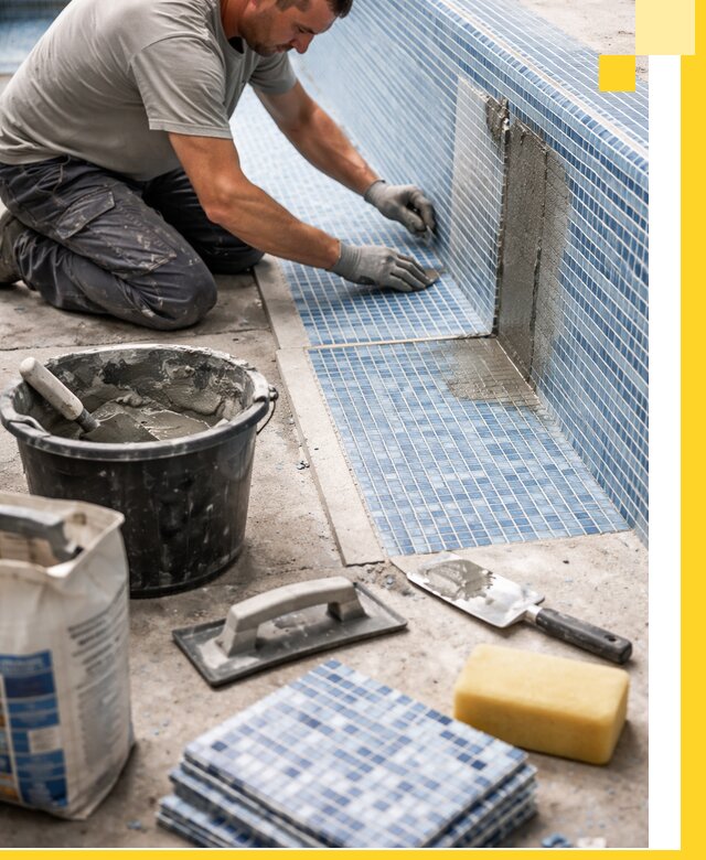 Укладка и ремонт мозаики для бассейнов под ключ в Ростове-на-Доне