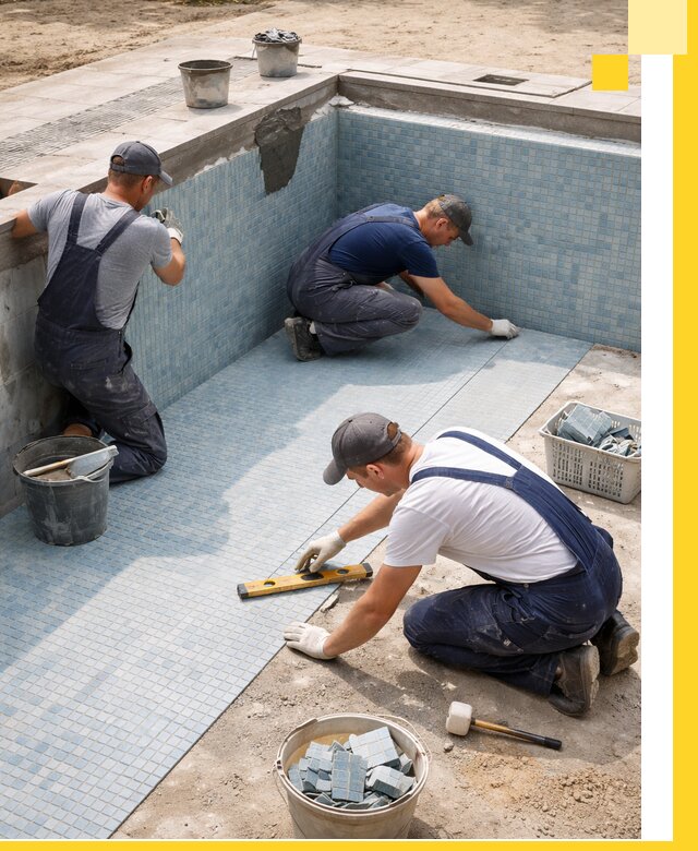 Укладка и установка плитки для бассейнов под ключ в Ростове-на-Доне