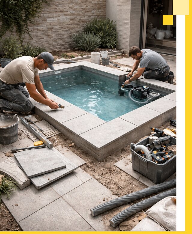 Мини бассейны под ключ в Ростове-на-Доне, дизайн и установка