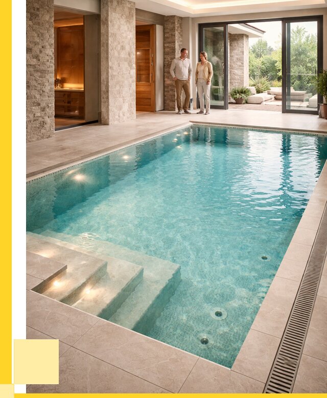 Бассейн во дворе в Ростове-на-Доне: проект, отделка от 1251480 р. | ЭриданРст