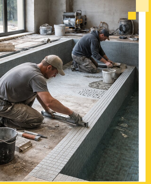 Строительство бассейна в частном доме в Ростове-на-Доне под ключ