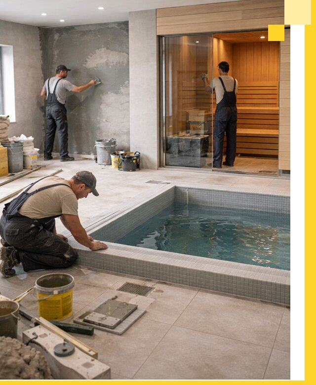 Проектирование и строительство сауны с бассейном в Ростове-на-Доне