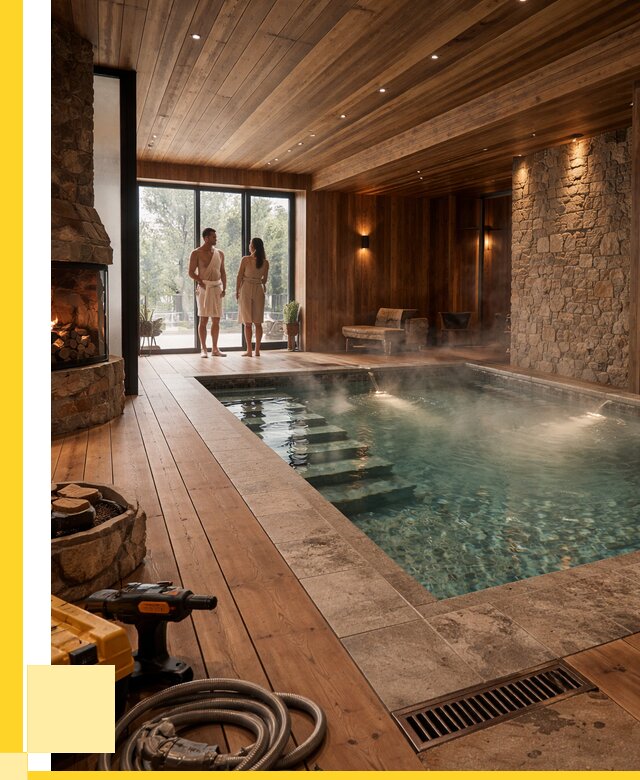 Проекты бань с бассейном под ключ в Ростове-на-Доне от 78218 р., ЭриданРст