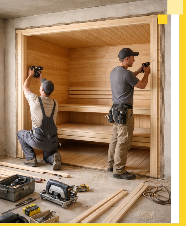 Монтаж саун под ключ в Ростове-на-Доне — проектирование и установка