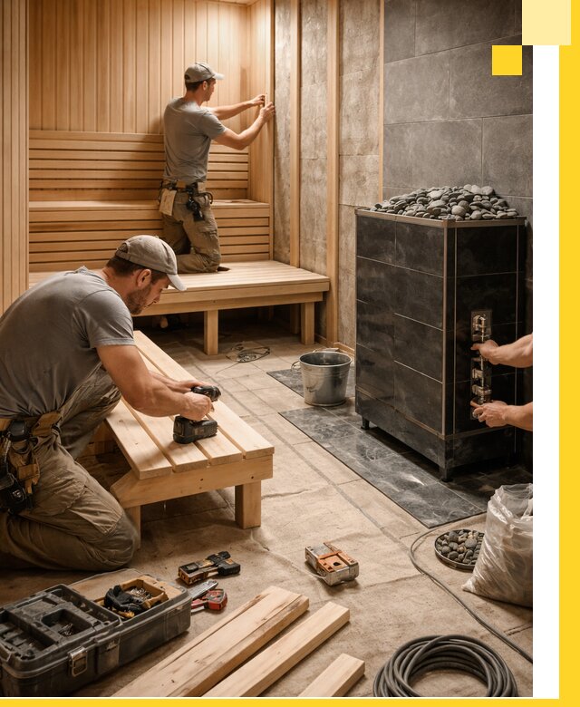 Дизайн и строительство интерьерных саун под ключ в Ростове-на-Доне