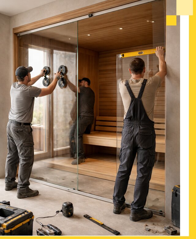 Производство и монтаж стеклянных саун под ключ в Ростове-на-Доне