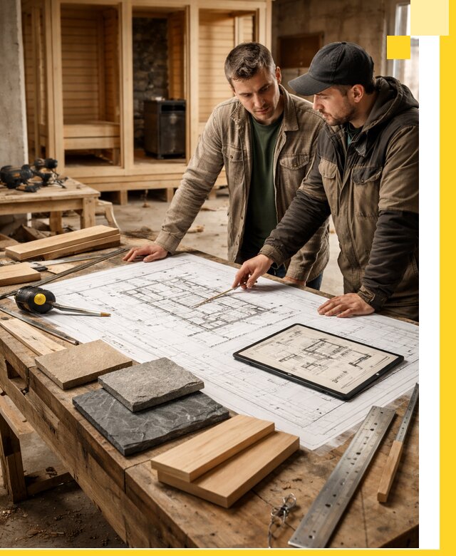 Проекты бань под ключ и планы строительства в Ростове-на-Доне