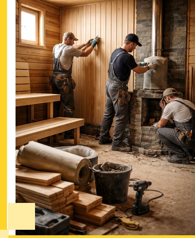 Ремонт бань под ключ в Ростове-на-Доне от 46931 р. | ЭриданРст