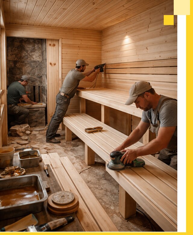 Профессиональная отделка бань в Ростове-на-Доне под ключ, с гарантией