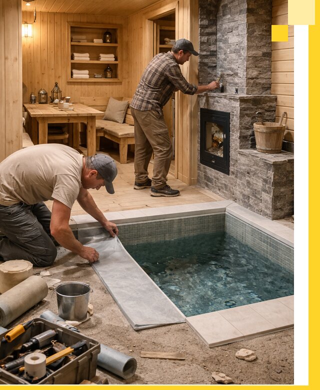 Строительство бань с комнатой отдыха под ключ в Ростове-на-Доне