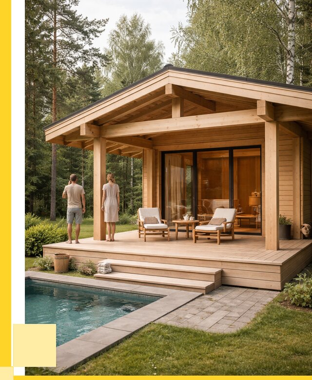 Бани с террасой под ключ в Ростове-на-Доне от 625740 р. | ЭриданРст