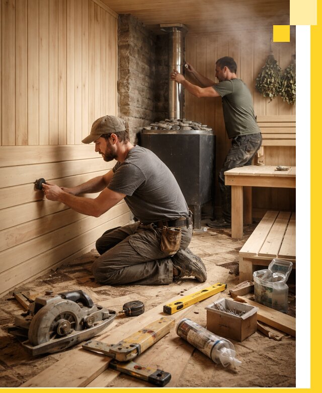 Полное строительство и оснащение парных под ключ в Ростове-на-Доне