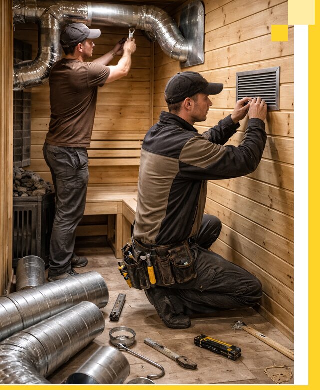 Проектирование и монтаж вентиляции бани в Ростове-на-Доне под ключ