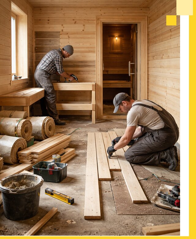 Индивидуальный проект бани с комнатой отдыха под ключ в Ростове-на-Доне