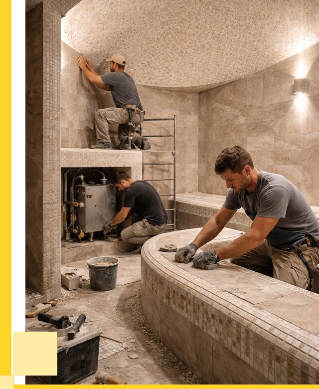 Монтаж хамамов под ключ в Ростове-на-Доне от 260725 р. ЭриданРст