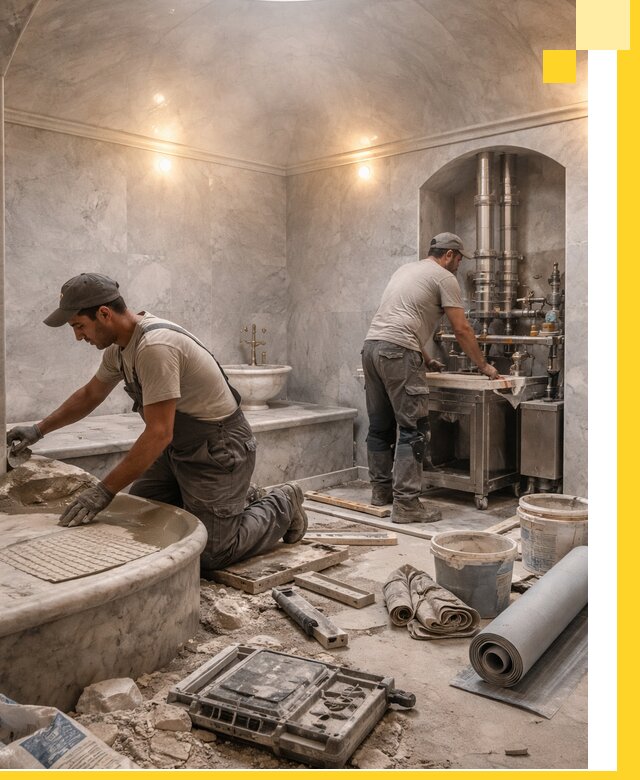 Строительство турецких бань хаммам под ключ в Ростове-на-Доне