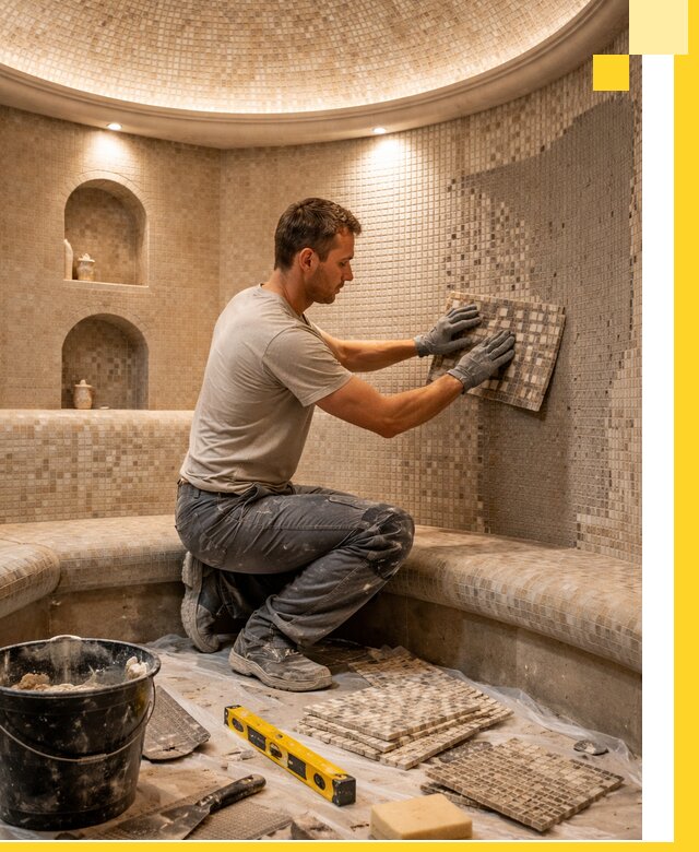 Устройство и монтаж домашнего хамама под ключ в Ростове-на-Доне