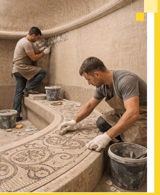 Плитка для хамама в Ростове-на-Доне, укладка, подбор и поставка