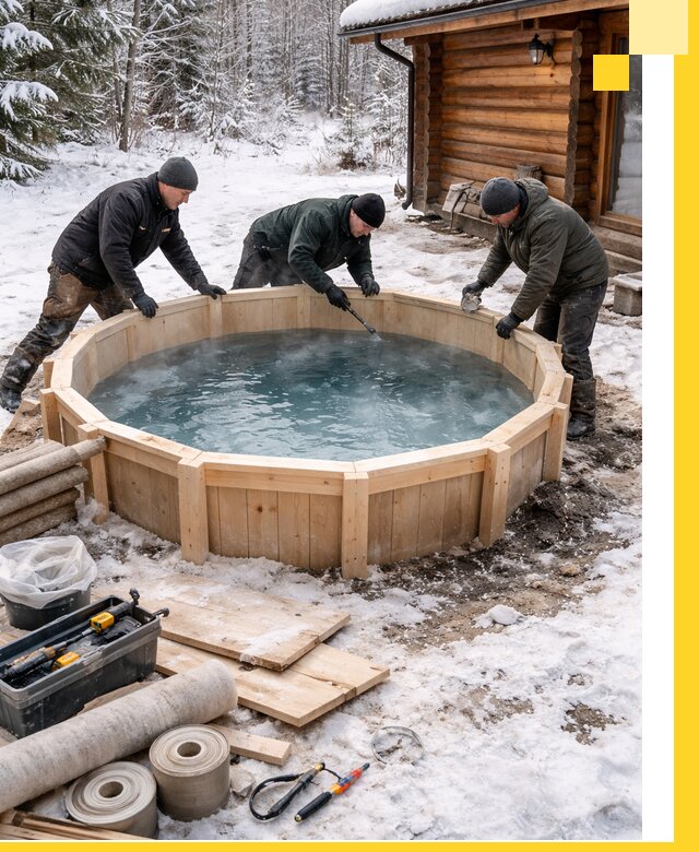 Изготовление и установка ледяных купелей под ключ в Ростове-на-Доне