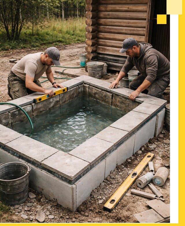 Изготовление и установка холодных купелей под ключ в Ростове-на-Доне